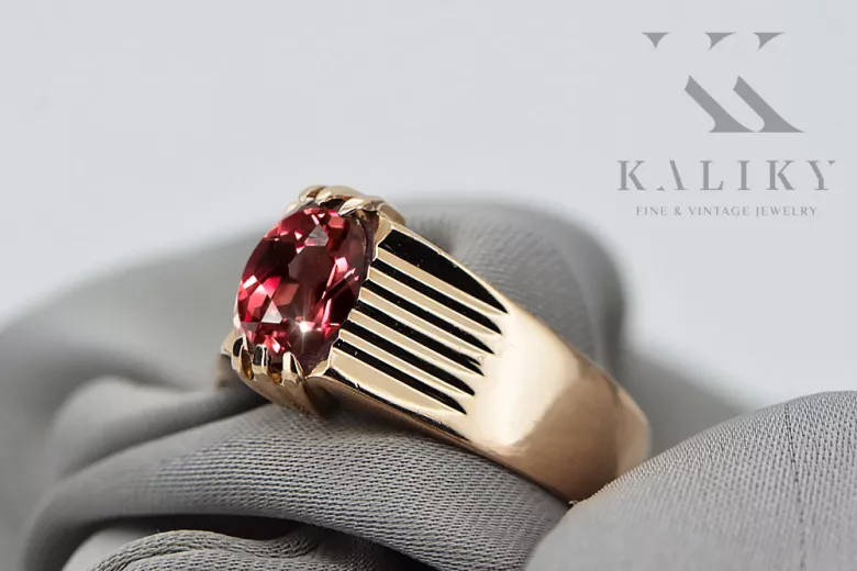 Ruby Original Vintage 14K Rose Gold Ring Vintage craft vrc007r